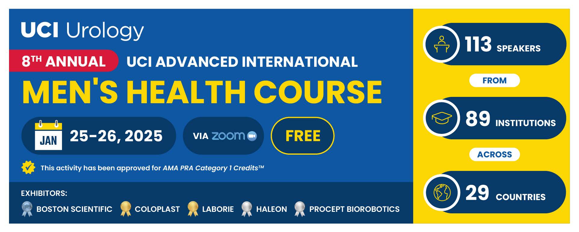 UCI Advanced International Men’s Health Course Banner